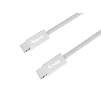 Equip 128840 cabo USB-C para USB-C 2.0, 3 A, PD 60 W, 0,3 m, branco