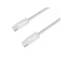 Equip 128842 cabo USB-C para USB-C 2.0, 3 A, PD 60 W, 1 m, branco