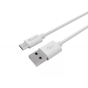 Equip 128845 cabo USB-A para USB-C 2.0, 3 A, 0,3 m, branco