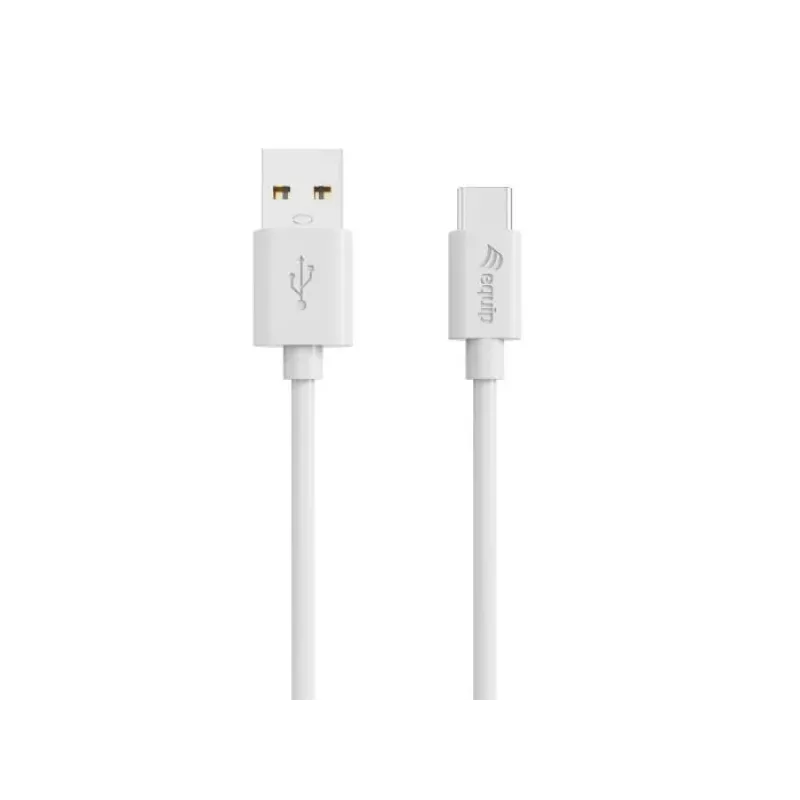 Equip 128846 cabo USB-A para USB-C 2.0, 3 A, 0,5 m, branco