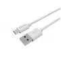 Equip 128847 cabo USB-A para USB-C 2.0, 3 A, 1 m, branco