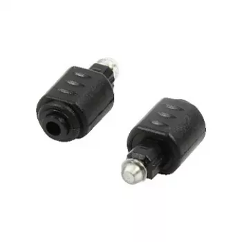 LogiLink CA1016 adaptador de áudio Toslink, Toslink macho para Mini-Toslink 3,5 mm fêmea, preto