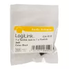 LogiLink CA1018 adaptador de áudio Toslink, Toslink fêmea para Toslink fêmea, preto