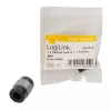 LogiLink CA1018 adaptador de áudio Toslink, Toslink fêmea para Toslink fêmea, preto