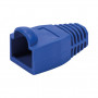 LogiLink MP0066 protetor de ficha RJ45 de 6,5 mm, azul (50 un.)
