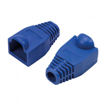 LogiLink MP0066 protetor de ficha RJ45 de 6,5 mm, azul (50 un.)