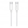 LogiLink CU0341 cabo USB 2.0 Type-C, C/M para C/M, 480 Mbps, 60 W, nylon, branco, 1 m