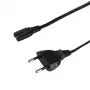 LogiLink CP192 cabo de alimentação, CEE 7/16 para IEC C7, preto, 1 m