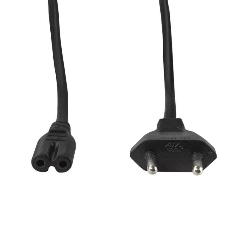 LogiLink CP192 cabo de alimentação, CEE 7/16 para IEC C7, preto, 1 m