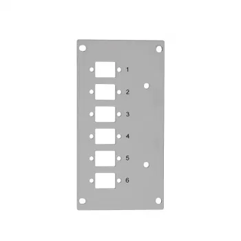 LogiLink FB5002 painel frontal de fibra ótica, 6 LC-D / 6 SC-S, para distribuidor de emendas