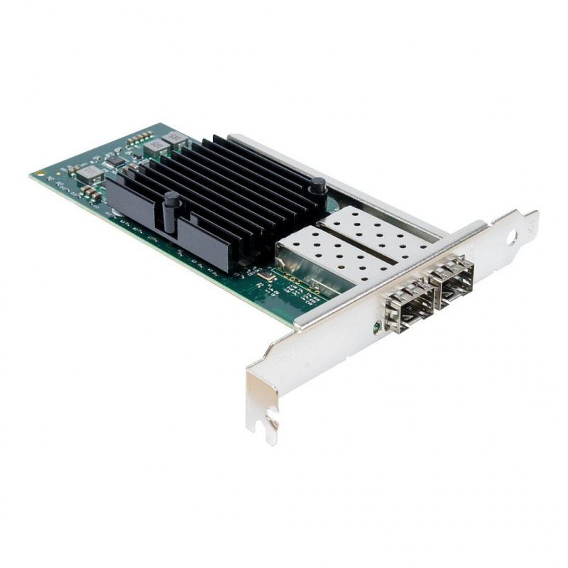 Inter-Tech ST-723 placa de rede, PCIe x8, SFP+ dupla, 10 Gbit/s