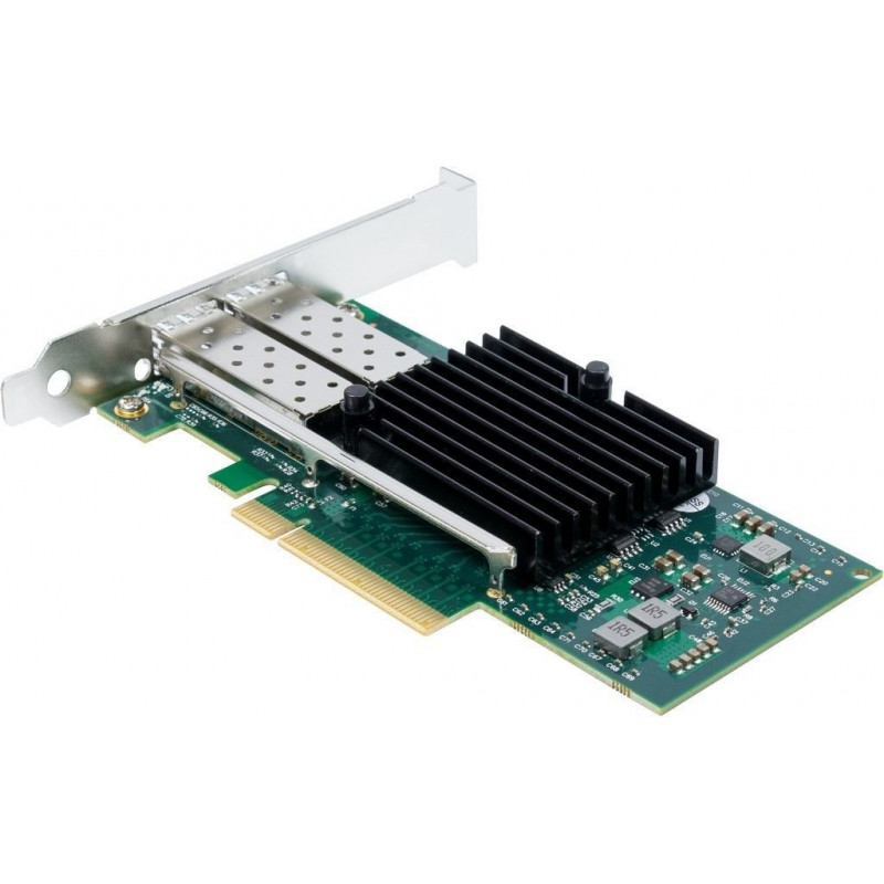 Inter-Tech ST-723 placa de rede, PCIe x8, SFP+ dupla, 10 Gbit/s