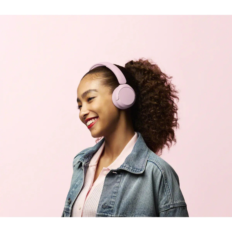 Sony WH-CH530 auscultadores Bluetooth supra-auriculares com microfone, redução de ruído, rosa