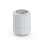 Bitspower Artemis BPM-ATRCPF-CC3-SL ligação reta giratória, rosca macho G1/4 para tubo de 16/10 mm, prateado jateado