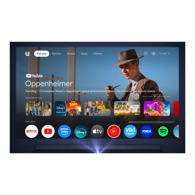 Anker Nebula X1 Pro (D21513F1) projetor, 4K UHD (3840 x 2160), 3500 lúmens ANSI, Wi-Fi, preto