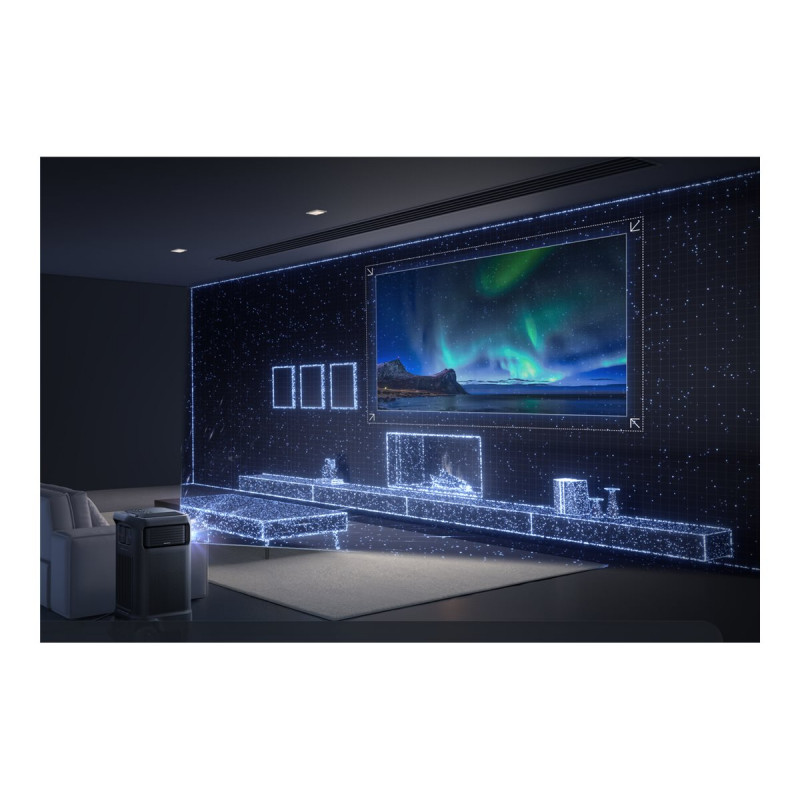 Anker Nebula X1 Pro (D21513F1) projetor, 4K UHD (3840 x 2160), 3500 lúmens ANSI, Wi-Fi, preto