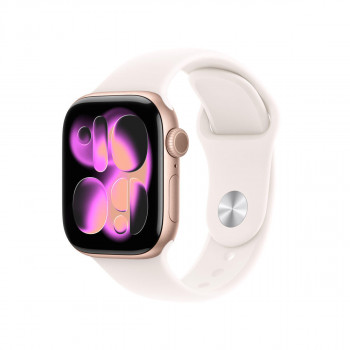 Apple Watch Series 11 relógio inteligente 5G, caixa de alumínio de 42 mm, S/M, dourado, MF8E4QL/A