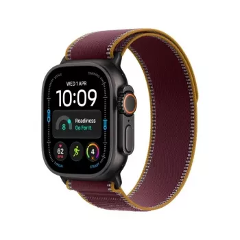 Apple Watch Ultra 4 smartwatch, GPS + Cellular, 49 mm, preto, Trail Loop bordô, M/L