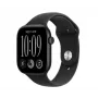 Apple Watch Series 12 GPS smartwatch, 42 mm, caixa de alumínio em preto, bracelete desportiva Sport preta M/L