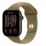 Apple Watch Series 12 GPS relógio inteligente, 46 mm, caixa de alumínio bronze escuro, bracelete desportiva verde-oliva M/L