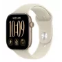 Apple Watch Series 12 GPS + Cellular relógio inteligente, 42 mm, caixa de alumínio dourado claro, bracelete desportiva areia S/M