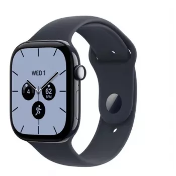 Apple Watch Series 12 relógio inteligente, GPS + Cellular, 42 mm, caixa de cerâmica em azul-noite, bracelete desportiva azul-marinho M/L
