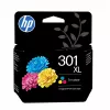 Cartucho de tinta HP 301XL, a cores, 300 páginas