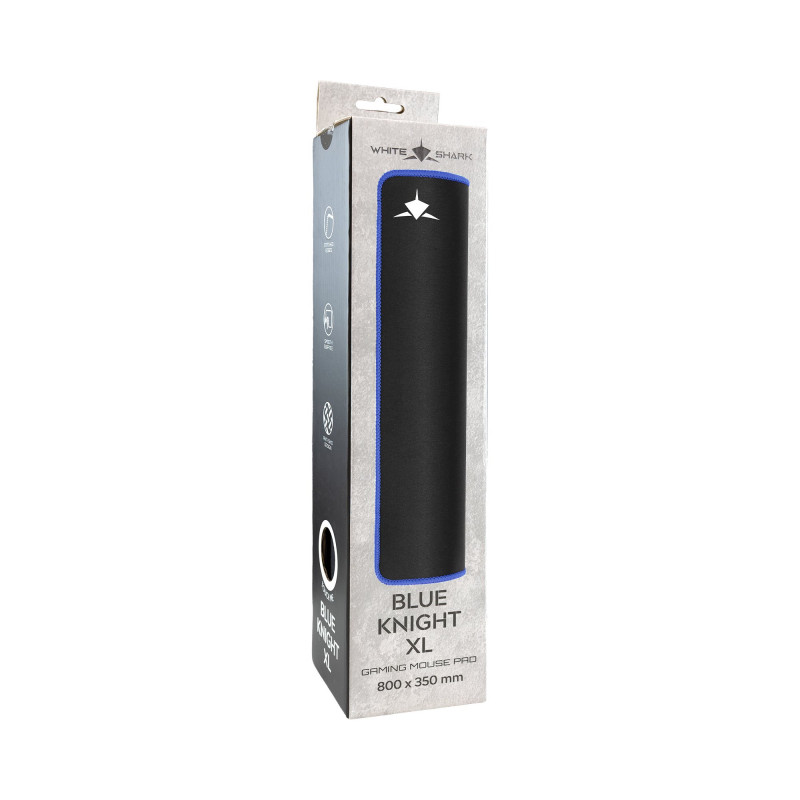 White Shark BLUE KNIGHT XL GMP-2103 tapete de rato para gaming, 800x350 mm