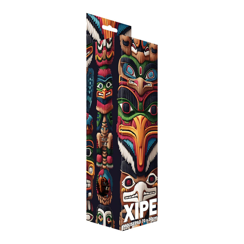 Sbox XIPE XL MP-08 tapete de rato, 700x300 mm, preto com estampa
