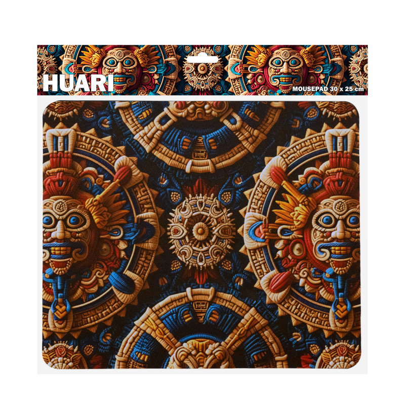 Sbox HUARI M MP-05 tapete de rato, 300x250 mm, preto com estampa
