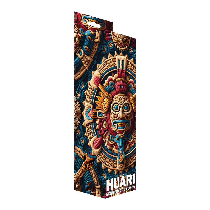 Sbox HUARI XL MP-05 tapete de rato, 700x300 mm, preto com estampa