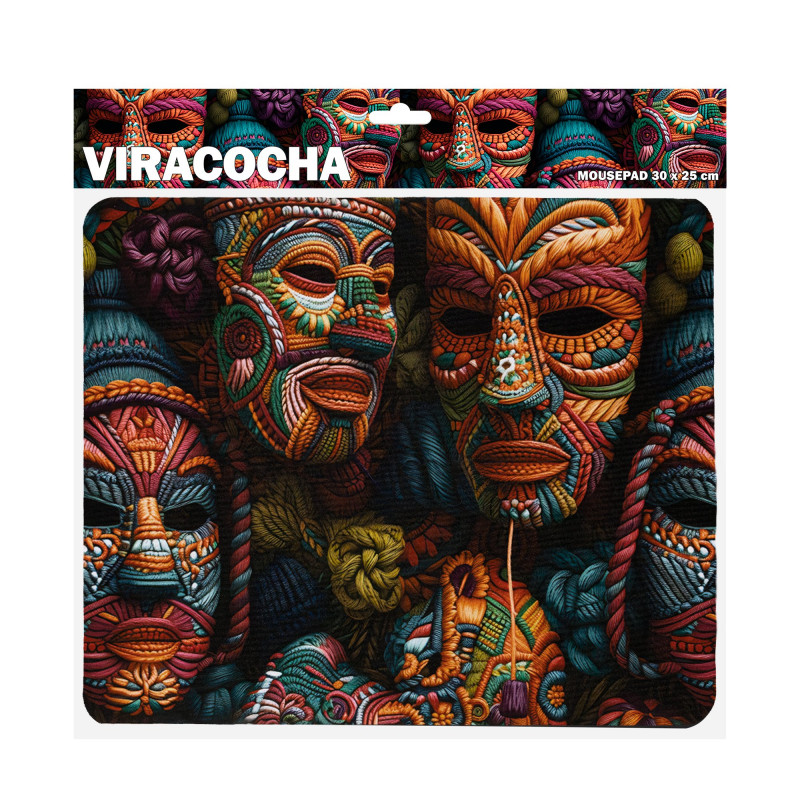 Sbox VIRACOCHA M MP-07 tapete de rato, 300x250 mm, preto com estampa