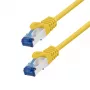 LogiLink CP4017S cabo de ligação Cat.6A CCA S/FTP LSZH, 0,25 m, amarelo, EconLine