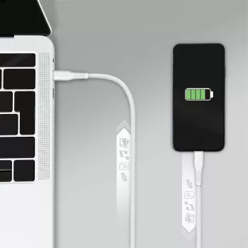 LogiLink CU0244 cabo USB 2.0 USB-C para Micro-USB, 480 Mbps, 12 W, branco, 2 m