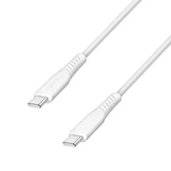 LogiLink CU0261 cabo USB 2.0 USB-C para USB-C, 480 Mbps, 60 W, branco, 0,5 m