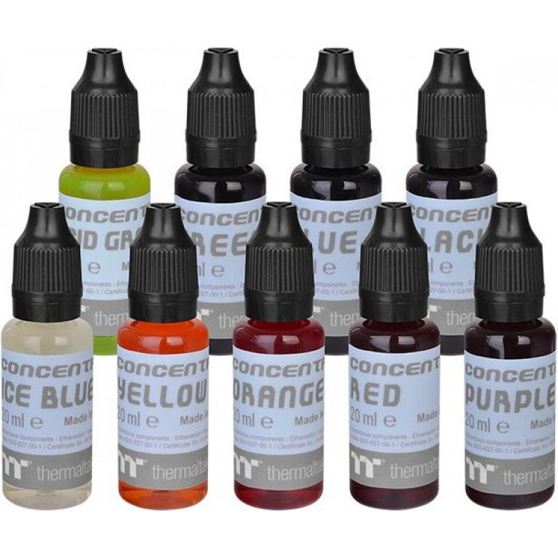 Kit de concentrado de líquido de refrigeração Thermaltake TT Premium CL-W221-OS00SW-A, 9 x 20 ml