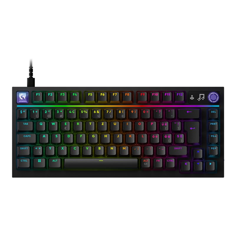 Logitech G316 X 75 teclado para jogos, preto, US International