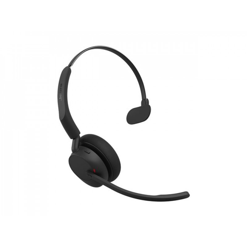 Jabra Evolve3 45 Mono UC auscultadores com microfone, LINK 390c e base de carregamento, pretos