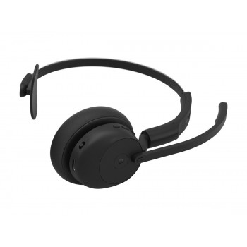 Jabra Evolve3 45 MS Mono auricular com microfone e Link 390c, supra-auricular, Bluetooth, preto
