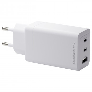 dbramante1928 CI70CCWH4436 transformador, 70 W, 2x USB-C + 1x USB-A, ficha UE, branco