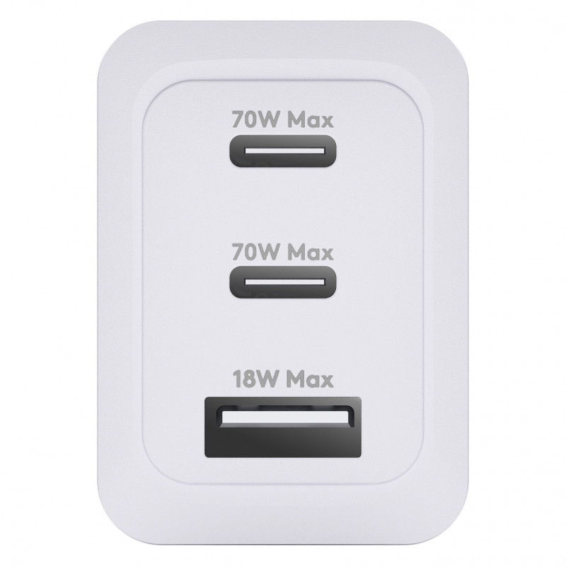 dbramante1928 CI70CCWH4436 transformador, 70 W, 2x USB-C + 1x USB-A, ficha UE, branco