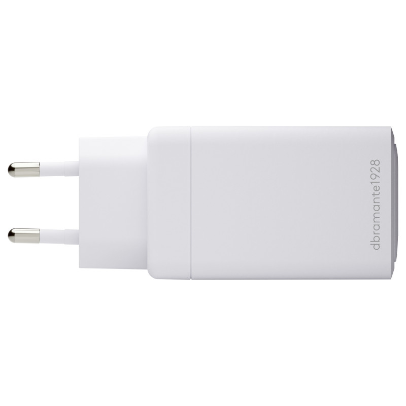 dbramante1928 CI70CCWH4436 transformador, 70 W, 2x USB-C + 1x USB-A, ficha UE, branco