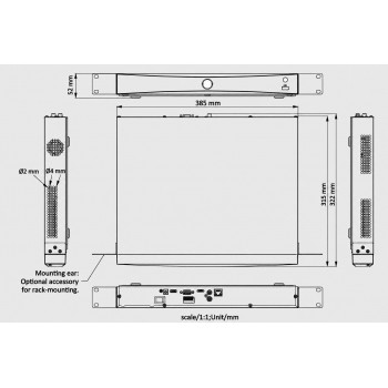 Miton NT-NVR761F-H2 gravador de vídeo em rede IP (NVR), 16 canais, 12 MP