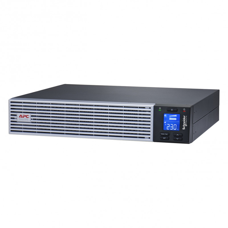 APC Easy UPS On-Line SRVL1KRIRK UPS, 1000 VA / 900 W, Li-Ion, rack 2U, com kit de calhas