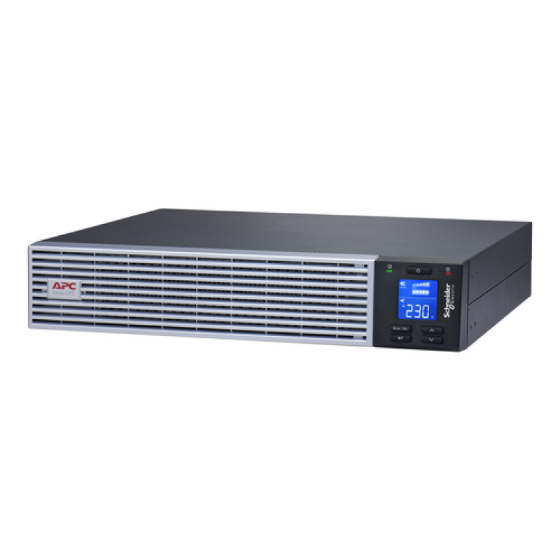APC Easy UPS On-Line SRVL1KRIRK UPS, 1000 VA / 900 W, Li-Ion, rack 2U, com kit de calhas