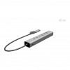 i-tec CAHUBMETAL6LANPD hub USB-C/USB-A em metal, 6 portas, Gigabit LAN, Power Delivery 85 W, prateado