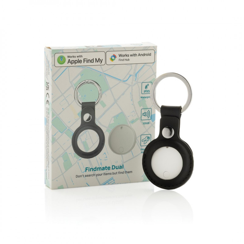 XD Design FindMate Dual RCS rastreador P301.6203, Apple Find My e Android Find Hub, IPX5