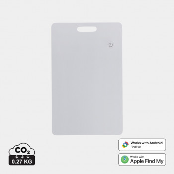 XD Design Connects FindIt Dual RCS localizador em formato de cartão para carteira, Apple Find My e Android Find Hub, P301.6403