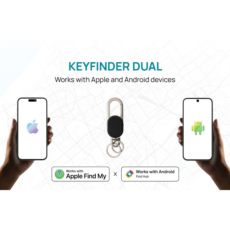 XD Design Connects Keyfinder Dual localizador de chaves, Apple e Android Find, P301.1601