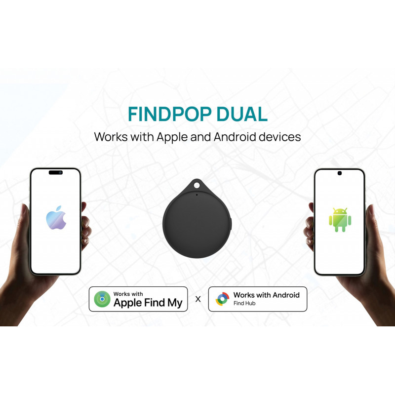 XD Design Connects Findpop Dual localizador, Apple e Android Find, IPX5, P301.1701